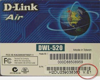 dwl-520 v.e1 driver