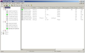 Linksys WET11 - Netstumbler scan