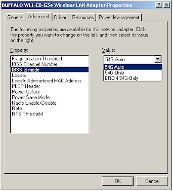 Adapter Advanced properties