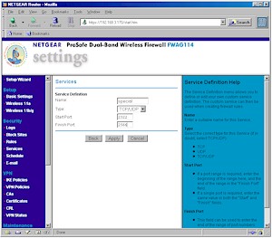 NETGEAR FWAG114 - Custom Service