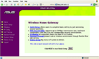 WL-530g Home page
