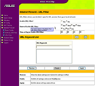 ASUS URL Filter