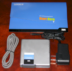 Linksys WRT54GC box contents