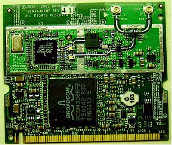 Broadcom mini-PCI radio