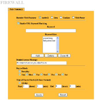 Firewall Content Filter