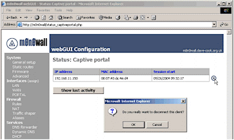 Captive Portal Status